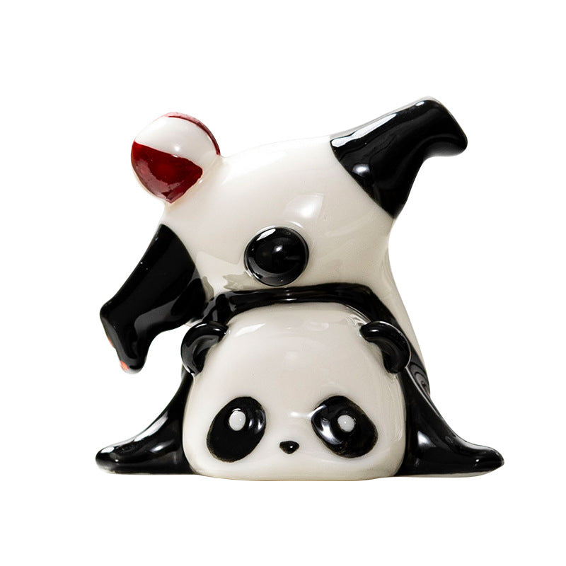 Niedlicher Panda Dekorationsfigur Karnz