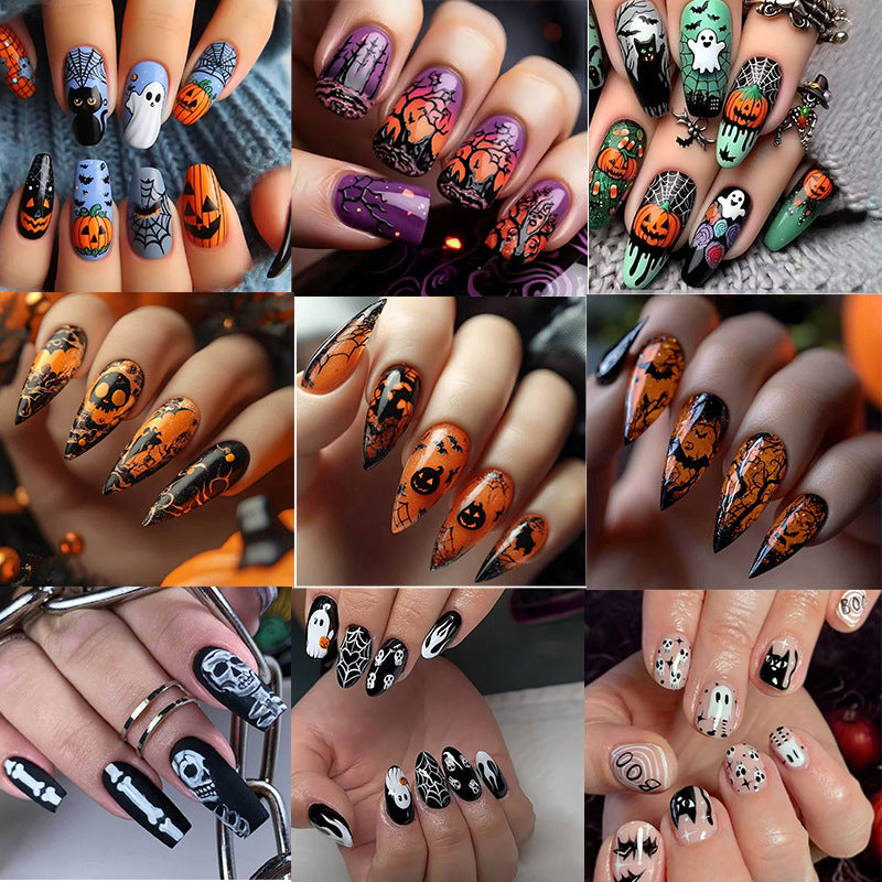 Künstlerisches Langes Stiletto Press-On Nagelset