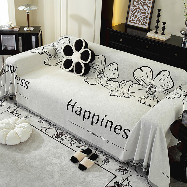 Abstraktes Design Wolldecke
