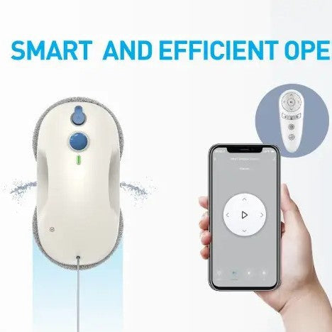 Dual-Head-Fensterreinigungsroboter mit Netzstrom und Mikrofasermatten Karnz