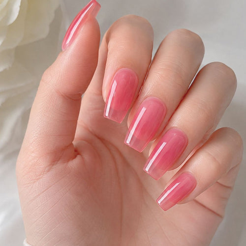 Elegante quadratische Gel-Nagelverstärkungen Karnz