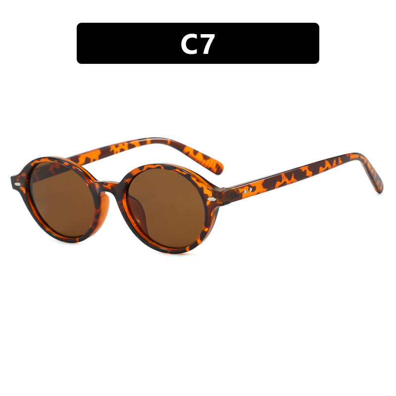 Damen runde Sonnenbrille mit modernem Design und polarisierten Gläsern Karnz