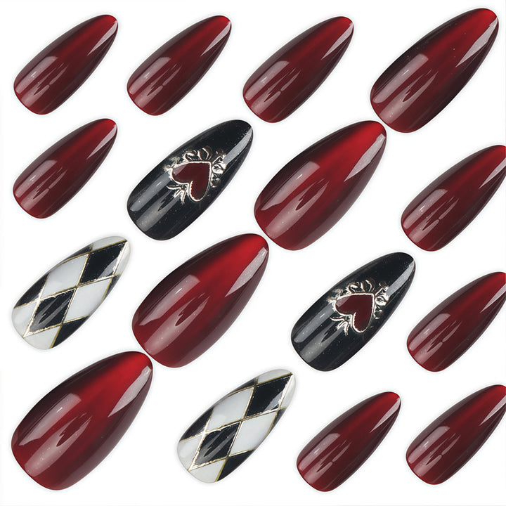 Dekorative Press-On-Nagelkunst mit einzigartigen Charakterdesigns Karnz
