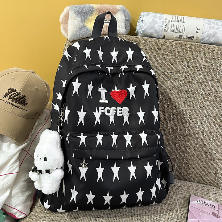 Lässiger Rucksack mit Sternmuster Karnz
