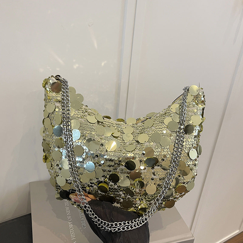 Pailletten-beschichtete Abendhandtasche