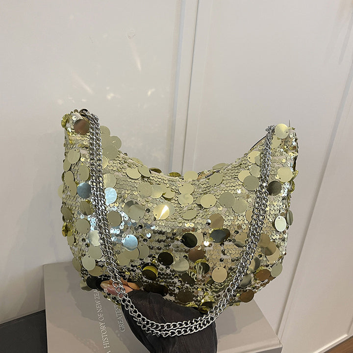 Pailletten-beschichtete Abendhandtasche
