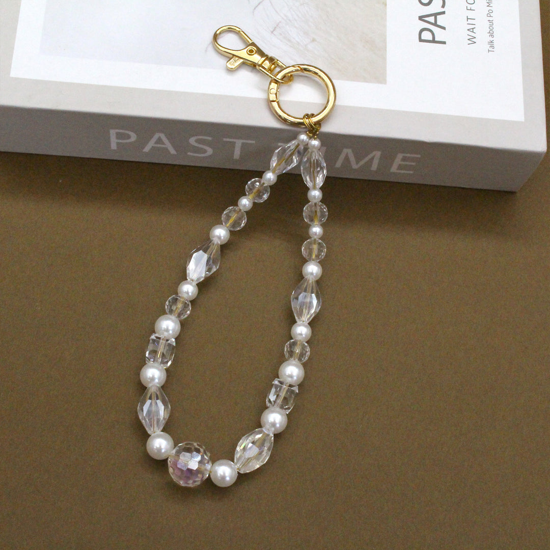 Elegante Perlen Übergroße Brillen Kette Karnz
