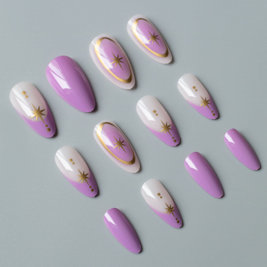 Glamorous Star Motiv Nagelkunst Set