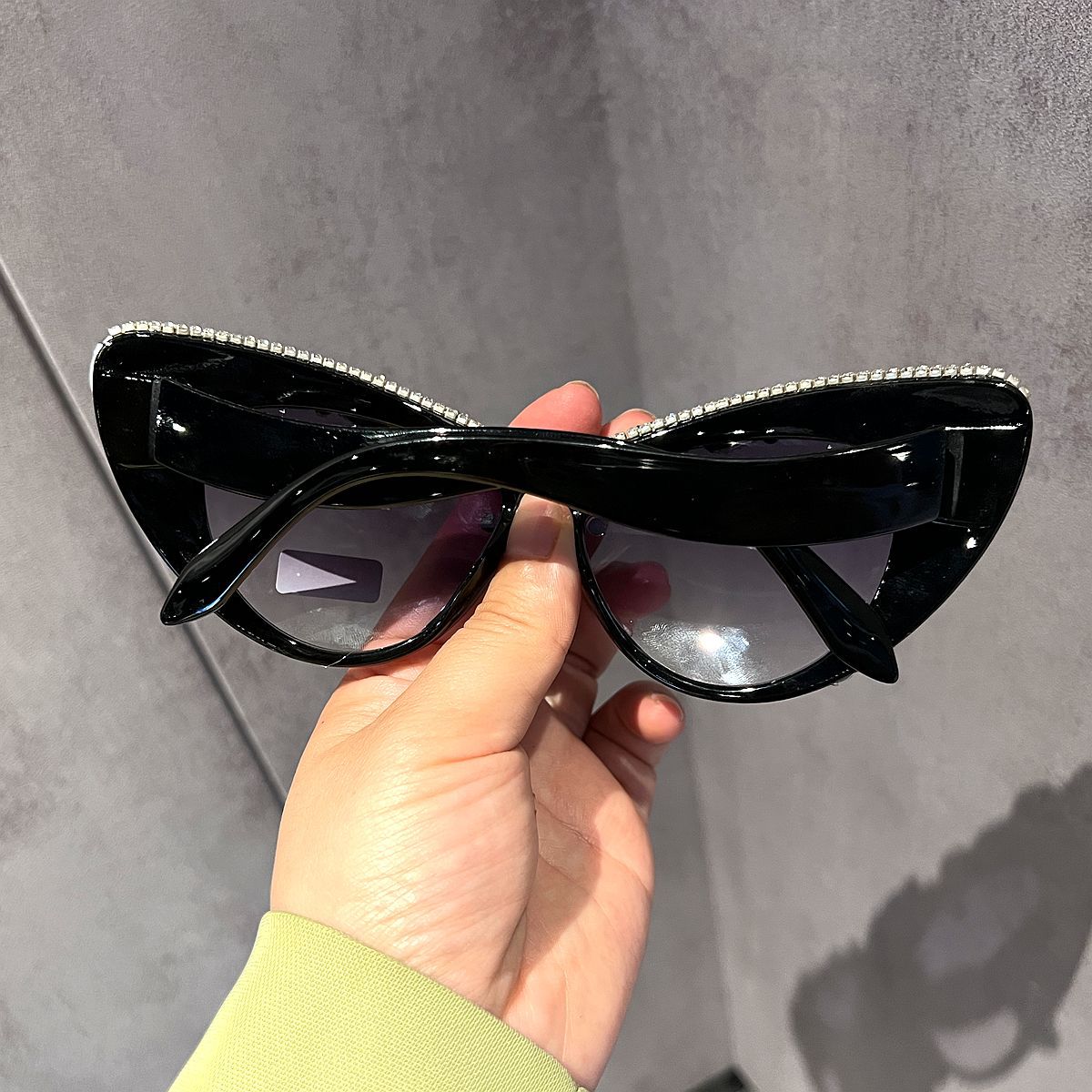 Damen Glamouröse Kristall-Sonnenbrille Karnz