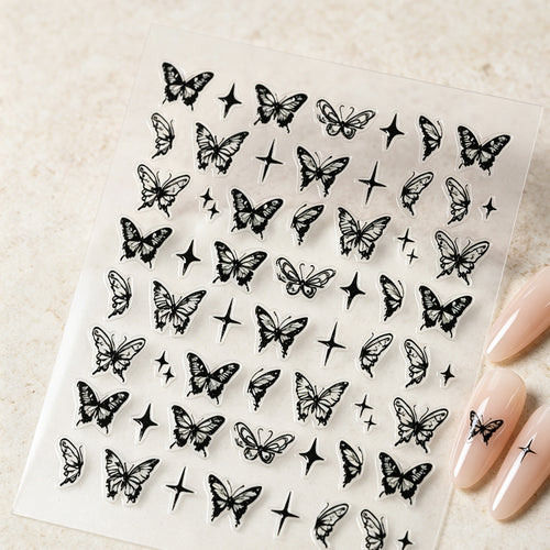 Schmetterling Nagelkunst Aufkleber