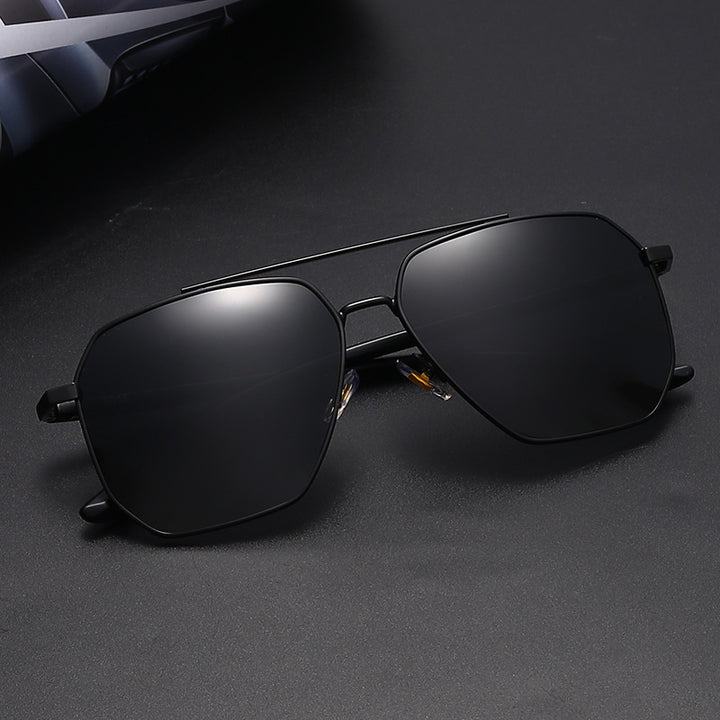 Herren modische Sonnenbrille mit edlem Rahmen und polarisierten Gläsern Karnz