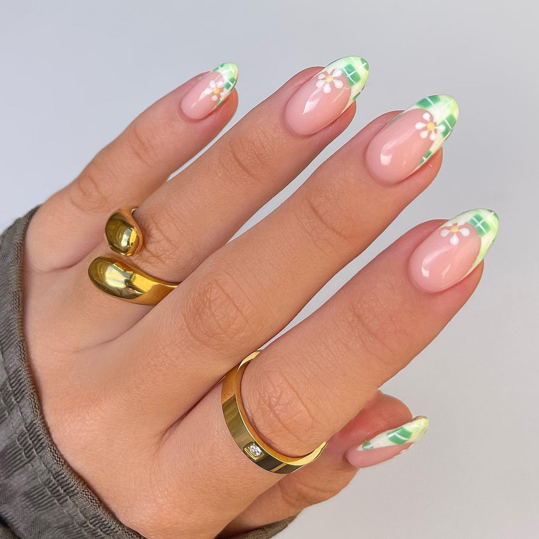 Designer Florale Press-On Nägel