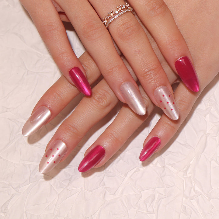 Stilvolles Stiletto Press-On Nail Set Karnz