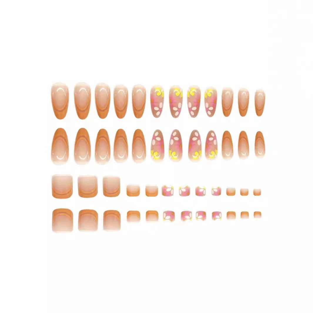 Künstlerische Florale Nagelkunst Karnz