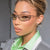 Damen futuristische Sonnenbrille mit elegantem Metallrahmen und hochtransparenten Gläsern Karnz