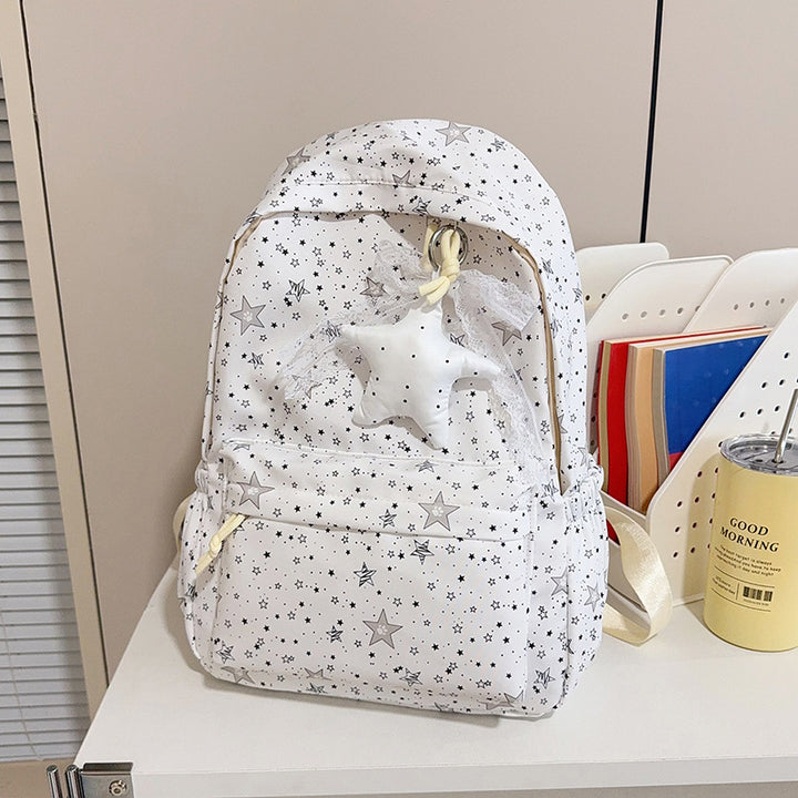 Sternenmuster-Schulrucksack