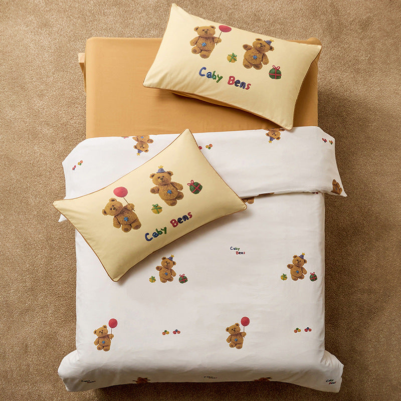 Kleinkind Baumwolle Percale Schaukelpferd Bettbezug Set mit Bettlaken und Kissenbezügen