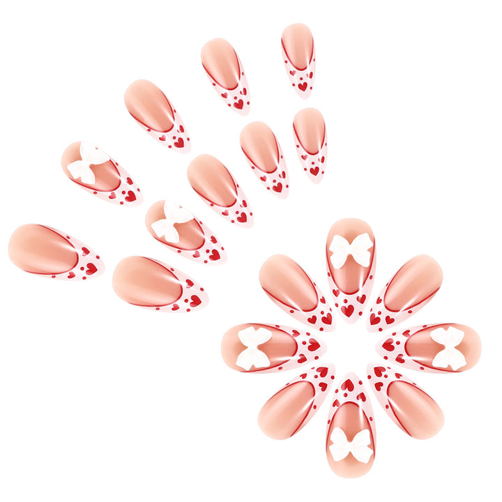 Herz-Themen Nagelkunst Design Karnz