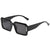 Damen modische quadratische Sonnenbrille im minimalistischen Design Karnz