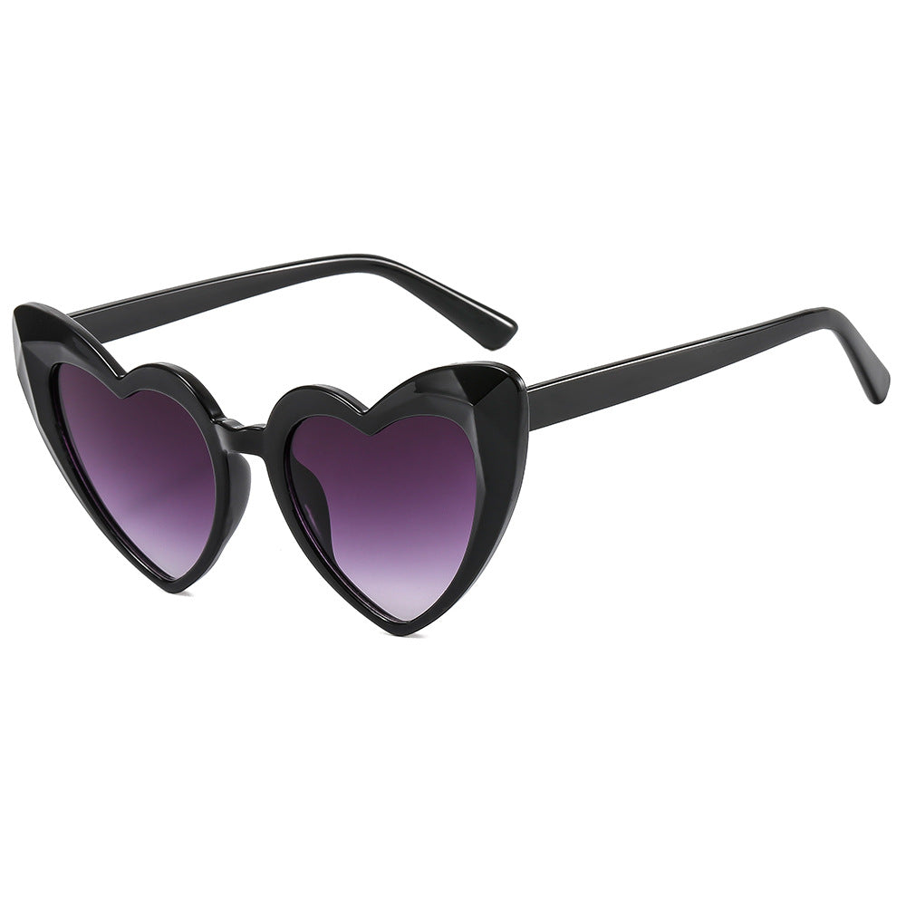 Damen modische Herz-Sonnenbrille mit UV-Schutz Karnz