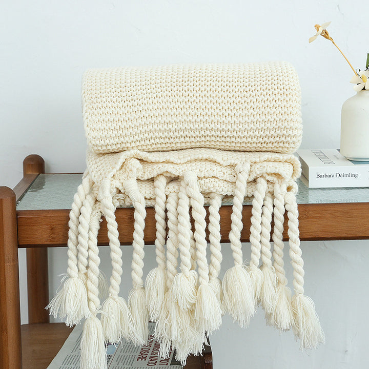 Heimdekoration Strickwurfdecke