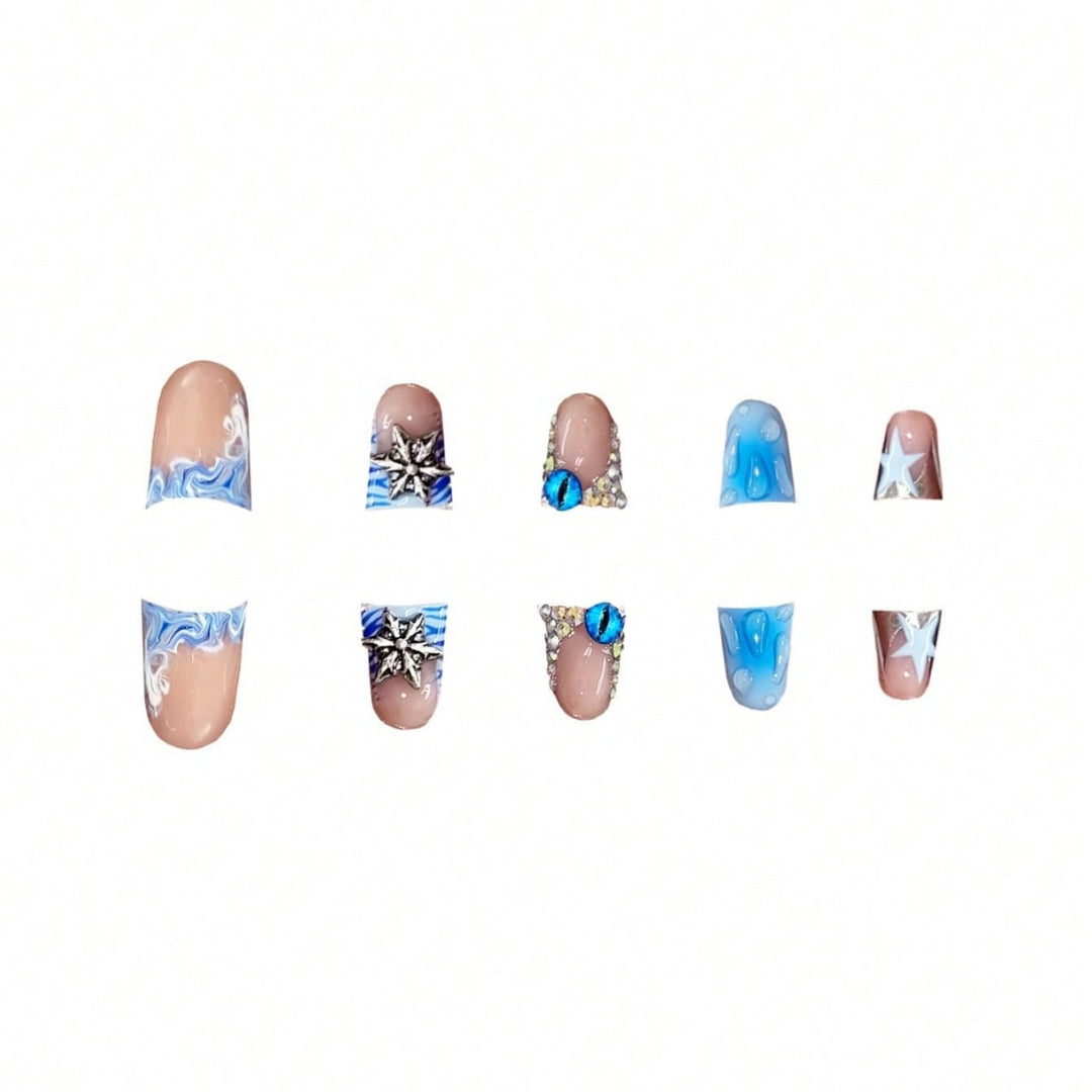 Künstlerisches Gel-Nagelkunst-Design Karnz