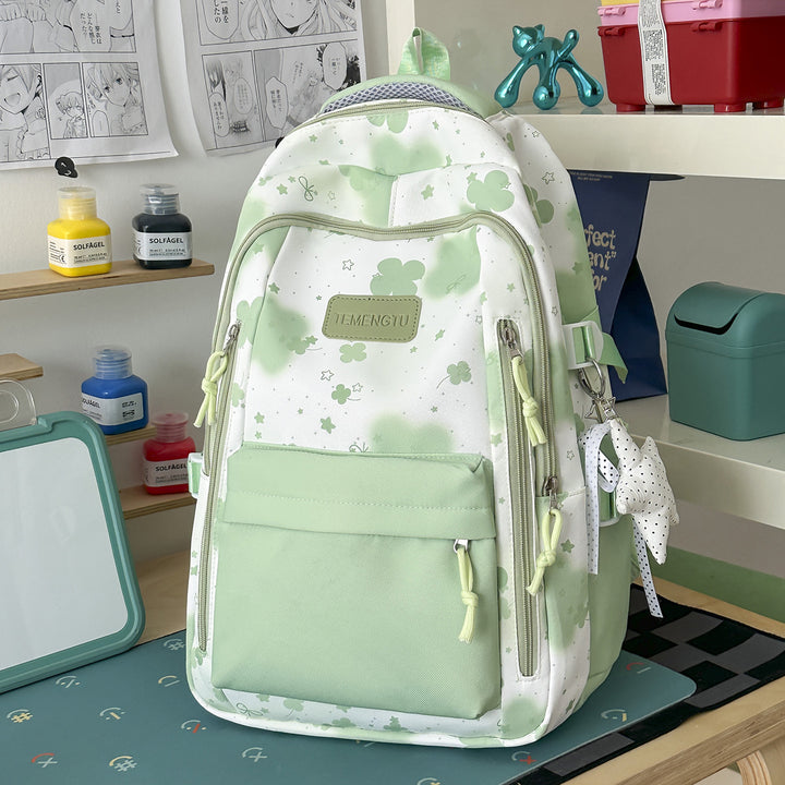 Charmanter Blumendruck Rucksack Karnz