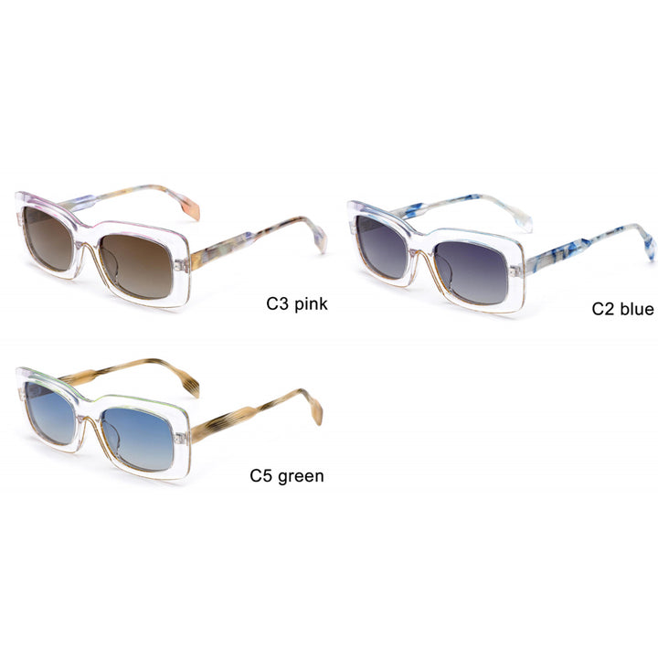 Damen modische quadratische Sonnenbrille mit einzigartigem Rahmen Karnz