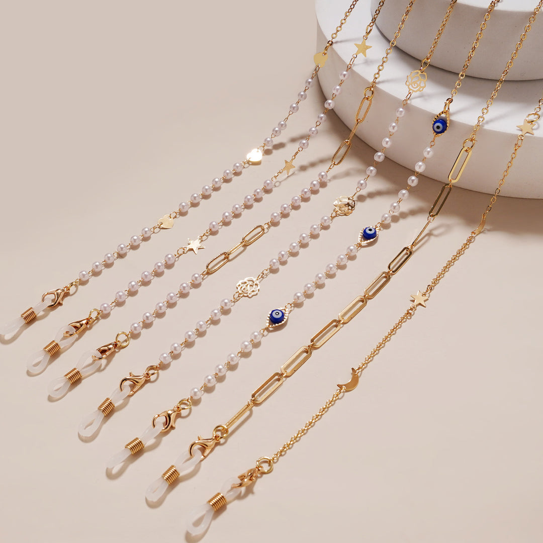 Chic Geometrische Brillen Kette Karnz