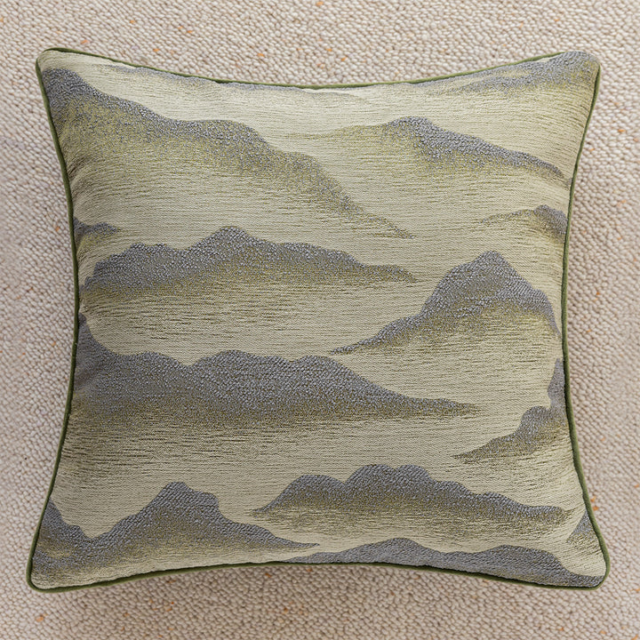 Edles Kissen mit Bergmotiv