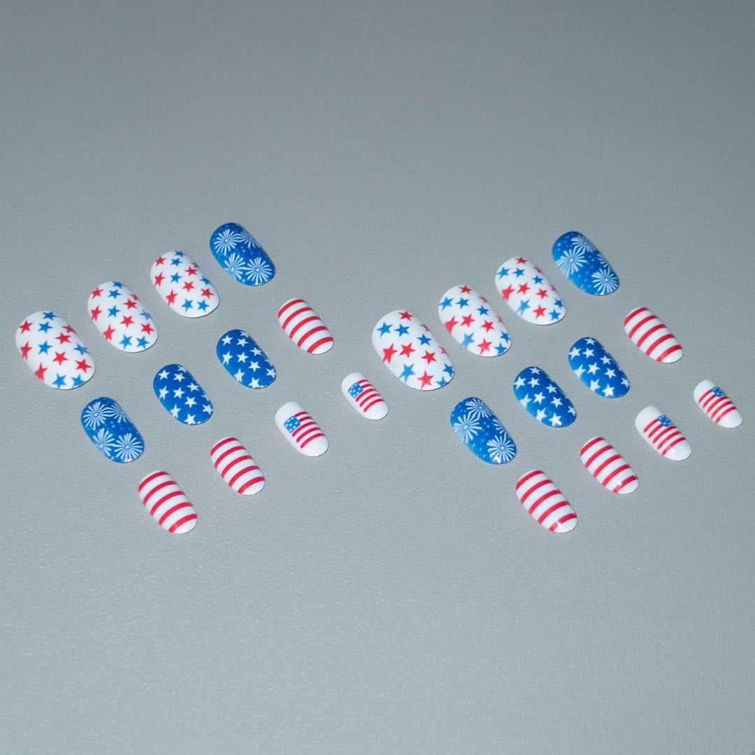 Patriotische Nagelkunst
