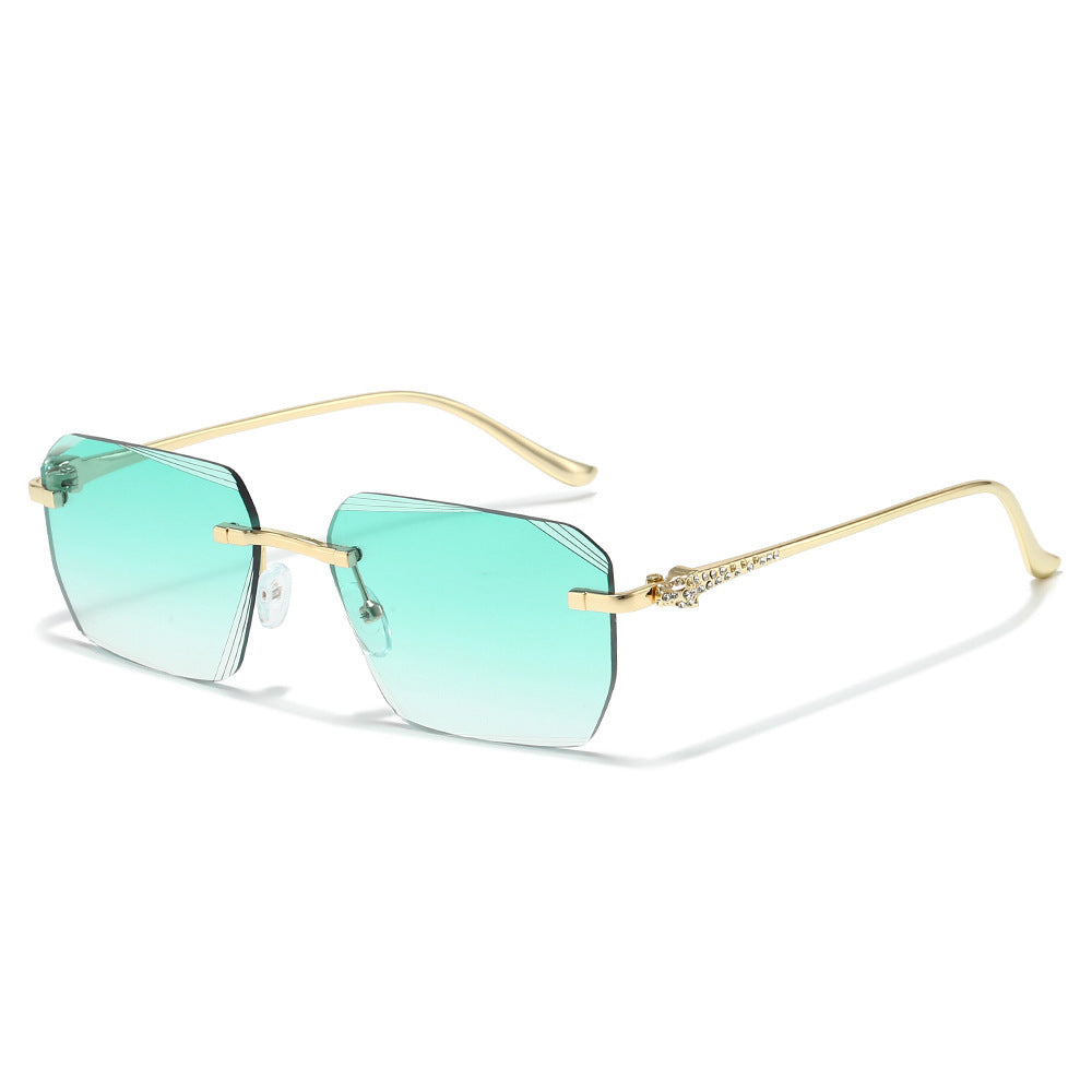 Modetrend Geometrische Schild Sonnenbrille Karnz