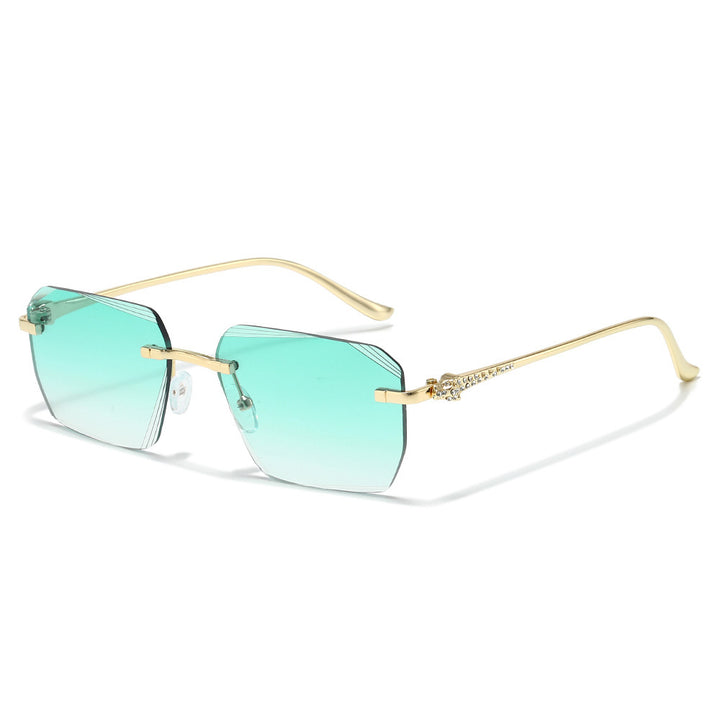 Modetrend Geometrische Schild Sonnenbrille Karnz