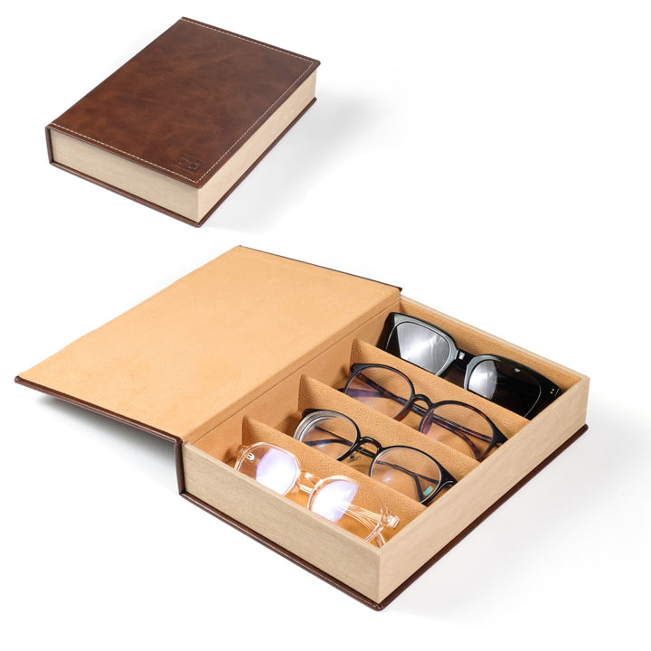 Premium Leder Brillenaufbewahrungsbox Karnz
