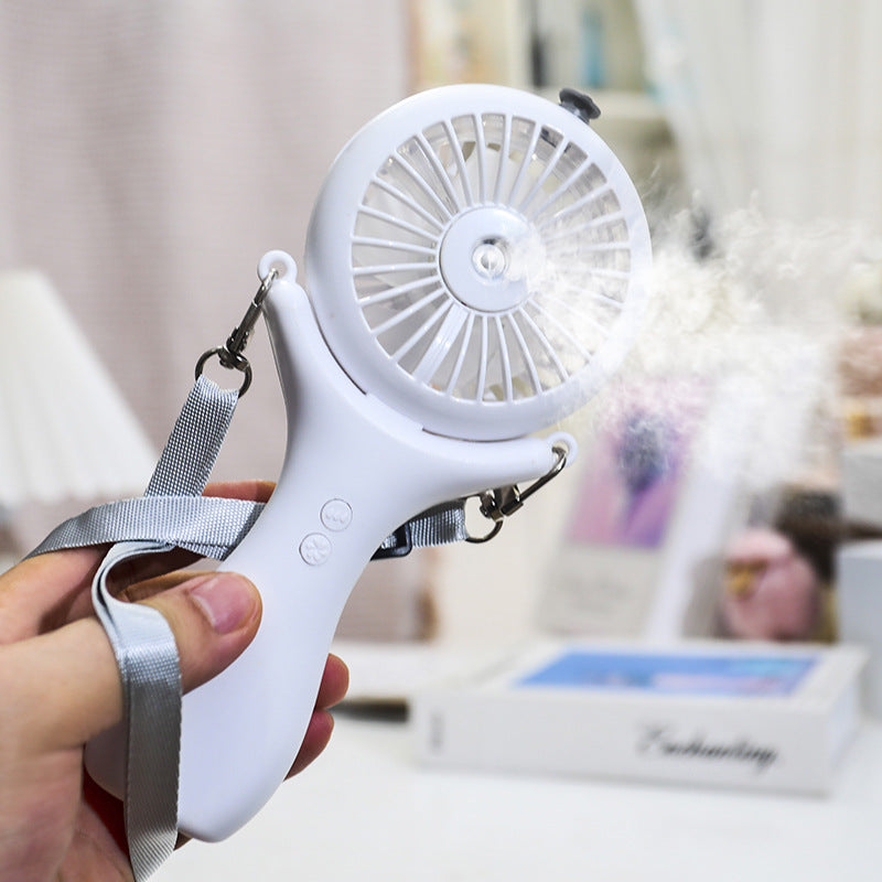 Damen Tragbarer USB Handventilator mit Sprühfunktion Karnz