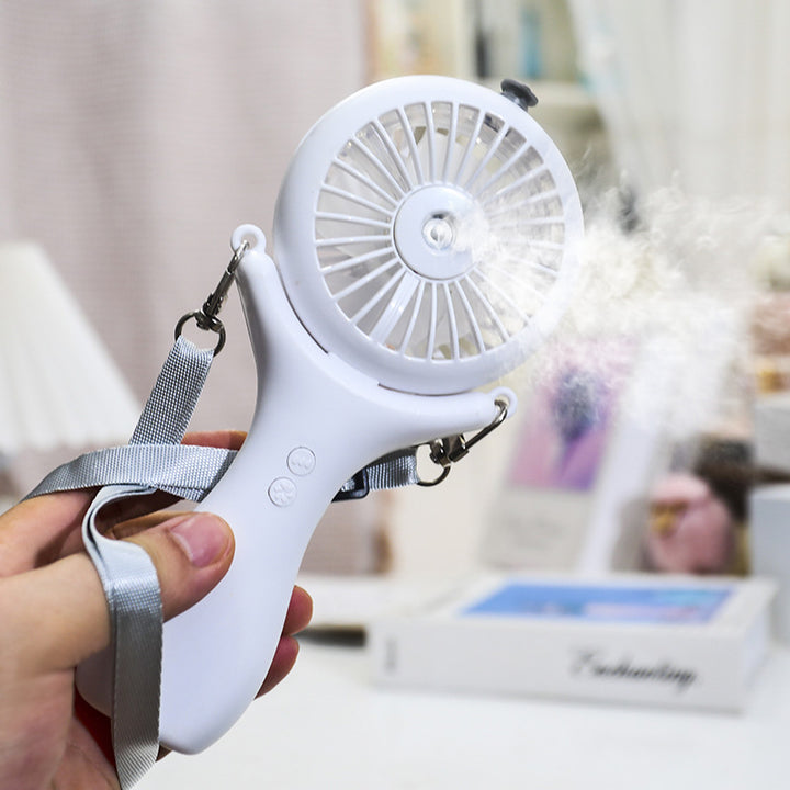Damen Tragbarer USB Handventilator mit Sprühfunktion Karnz