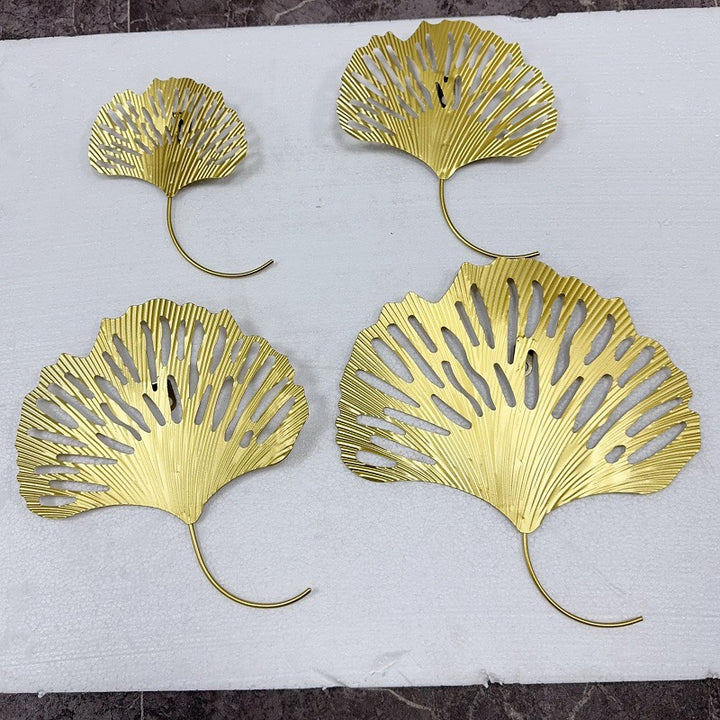 Elegante Ginkgo-Blatt Wandkunst Haken Karnz