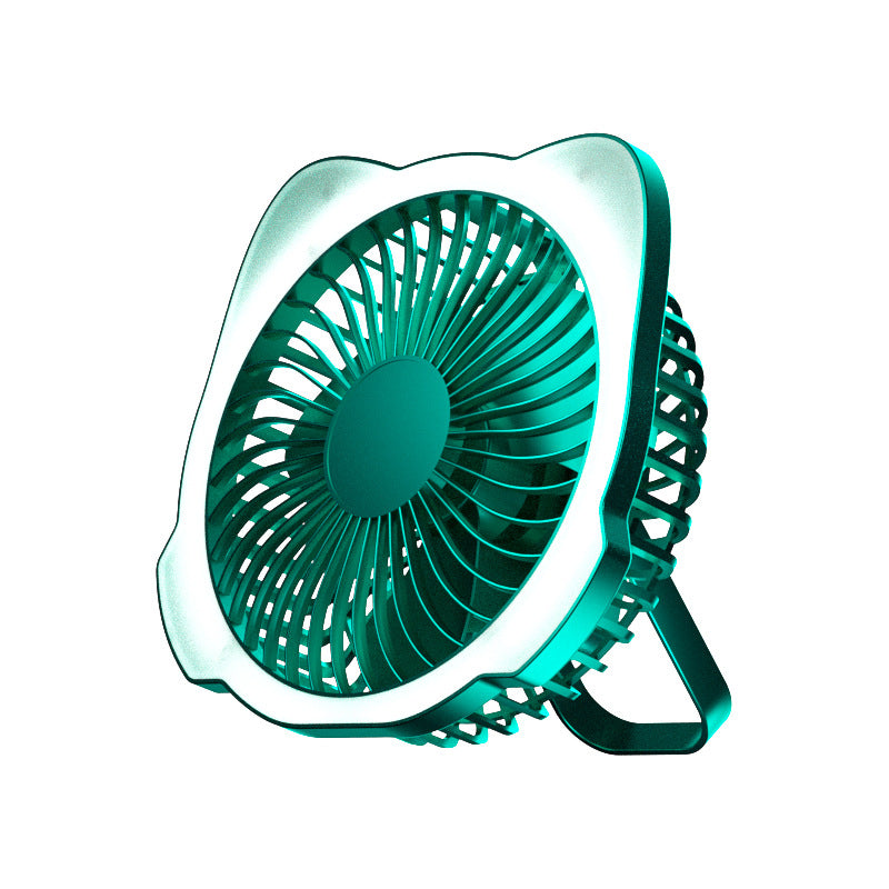 Damen tragbarer Tischventilator mit LED-Leuchte Karnz