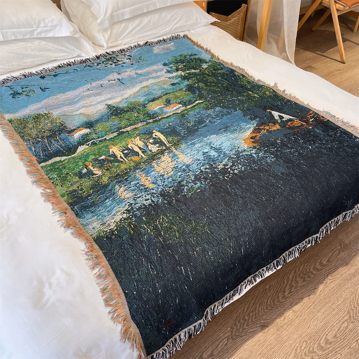 Künstlerische Landschaft Wurfdecke