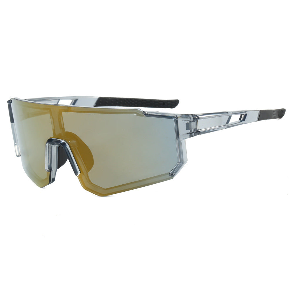 Damen sportliche Sonnenbrille im futuristischen Design mit breitem Sichtfeld Karnz