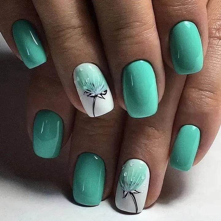 Elegante Botanische Nagelkunst Verbesserungen Karnz