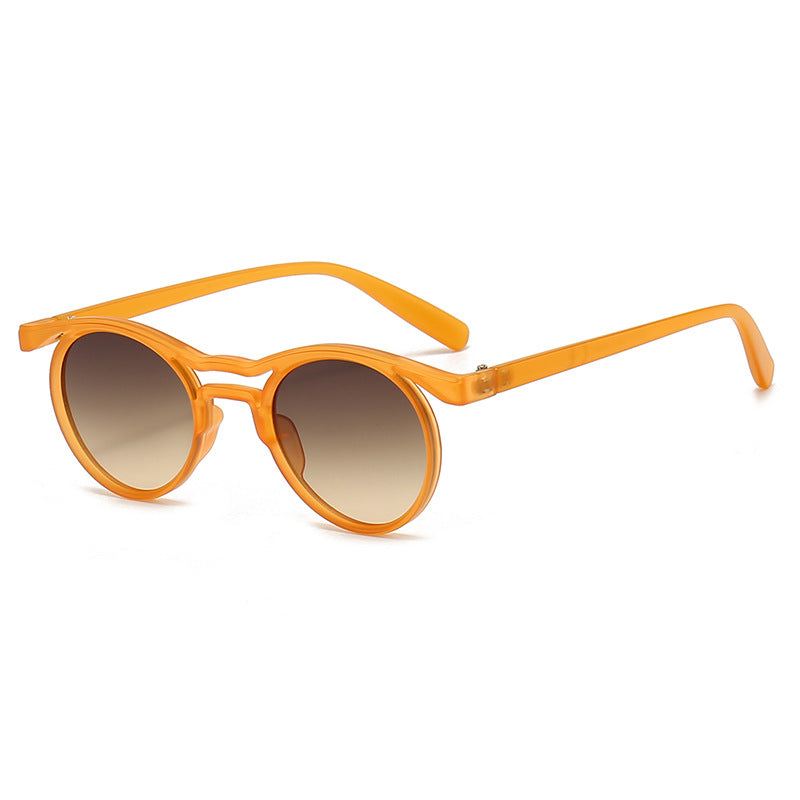 Damen modische runde Sonnenbrille mit UV-Schutz Karnz