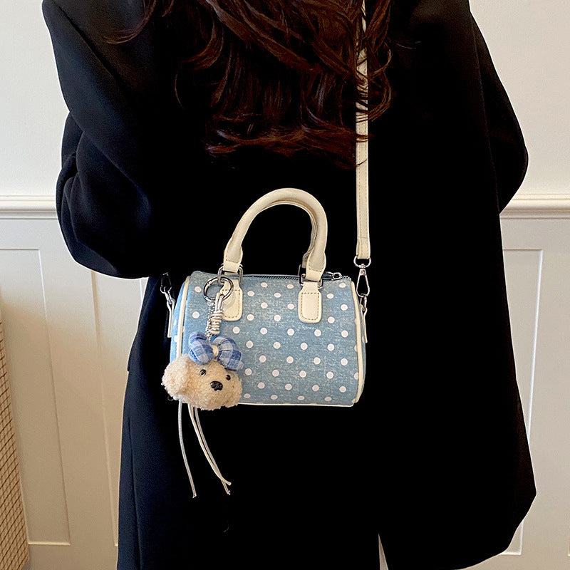 Verspielte Polka-Dot Mini-Handtasche Karnz