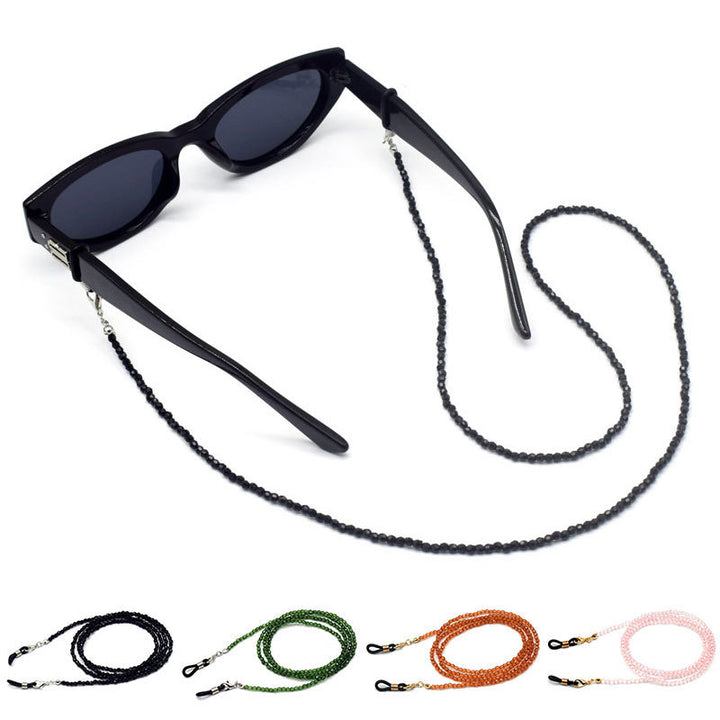 Beaded Eyewear Chain with Adjustable Fasteners Karnz