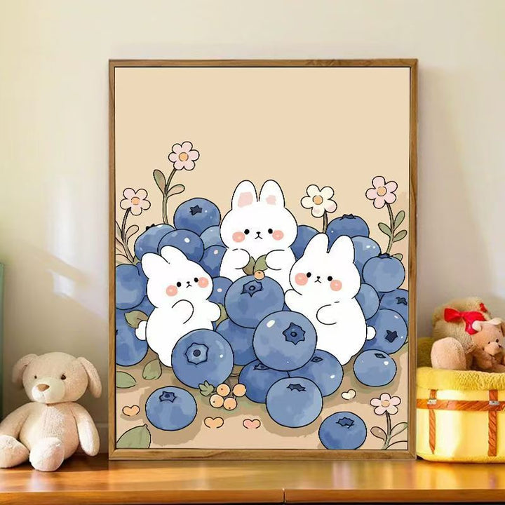 Verspielt Bunny-Thema Wandkunst Karnz