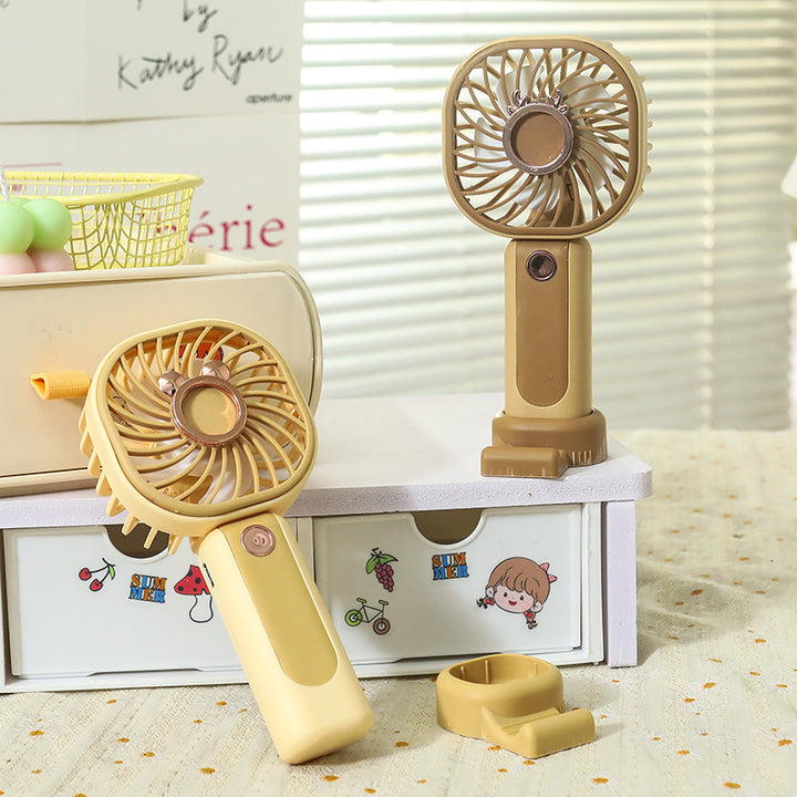 Damen Tragbarer Handventilator mit süßem Tiermotiv Karnz