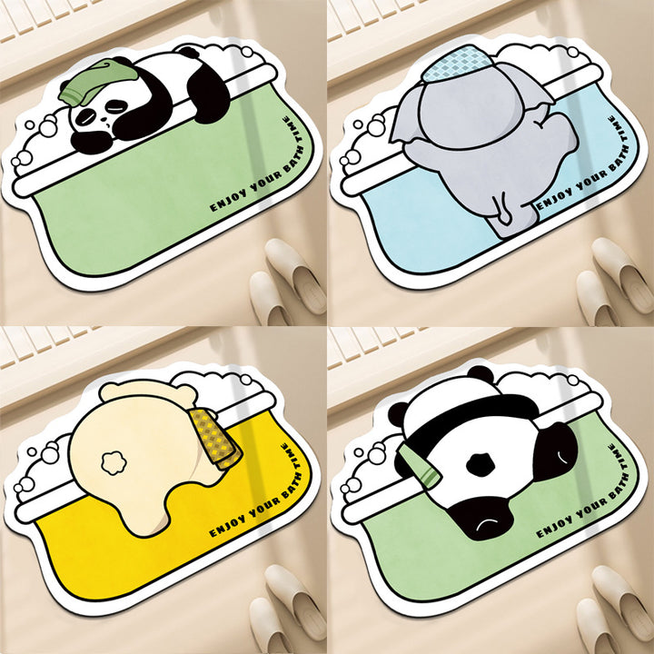 Panda-Themen Fußmatte