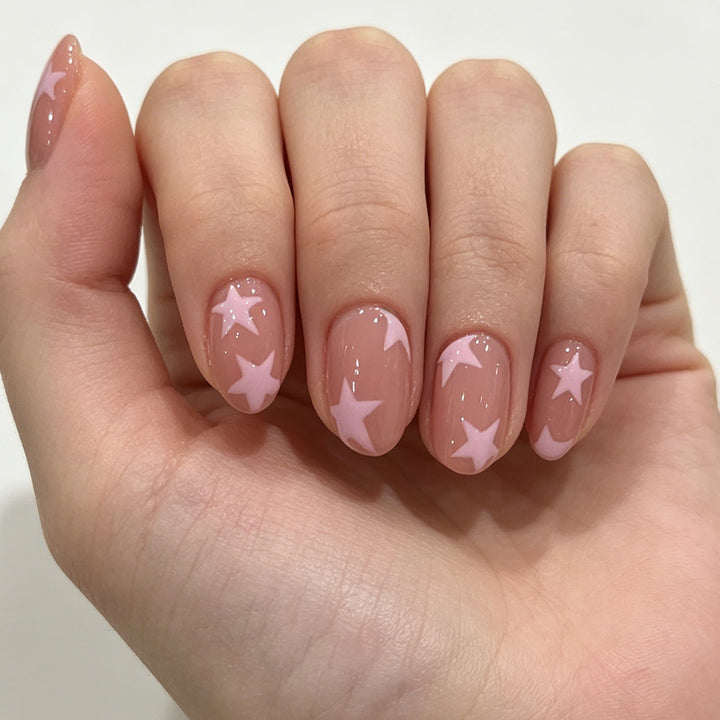 Künstlerisches Sternmuster Nagelkunst Karnz