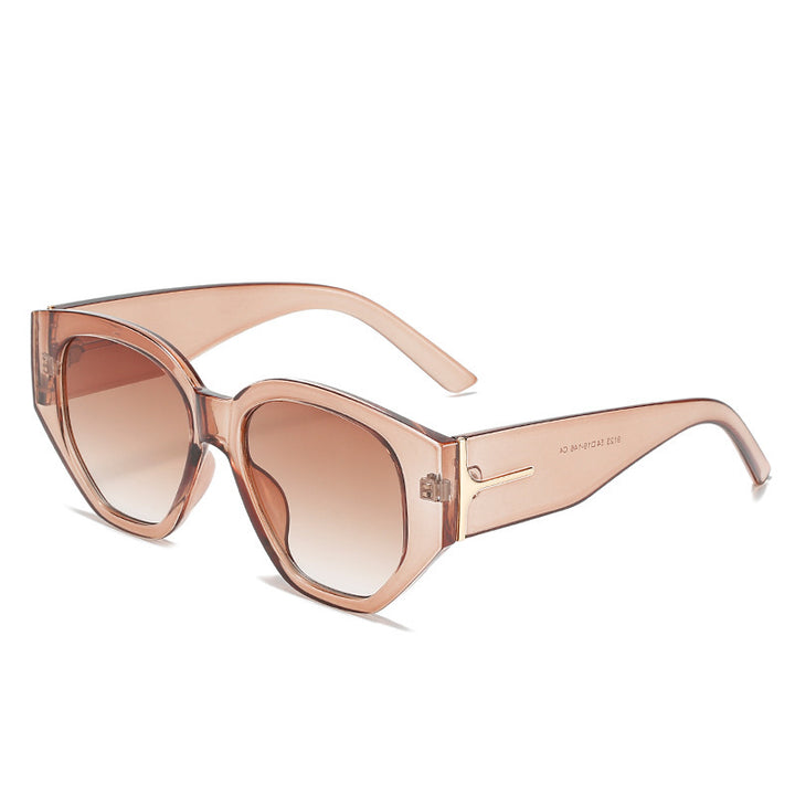 Modische Cat-Eye Sonnenbrille mit einzigartigem geometrischem Rahmen Karnz