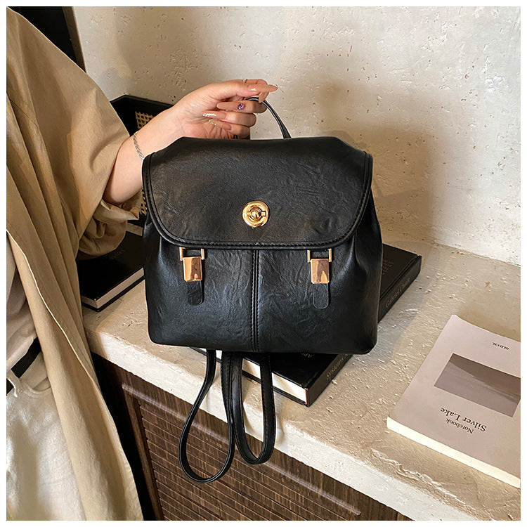 Vintage-inspirierter Leder-Rucksack Karnz